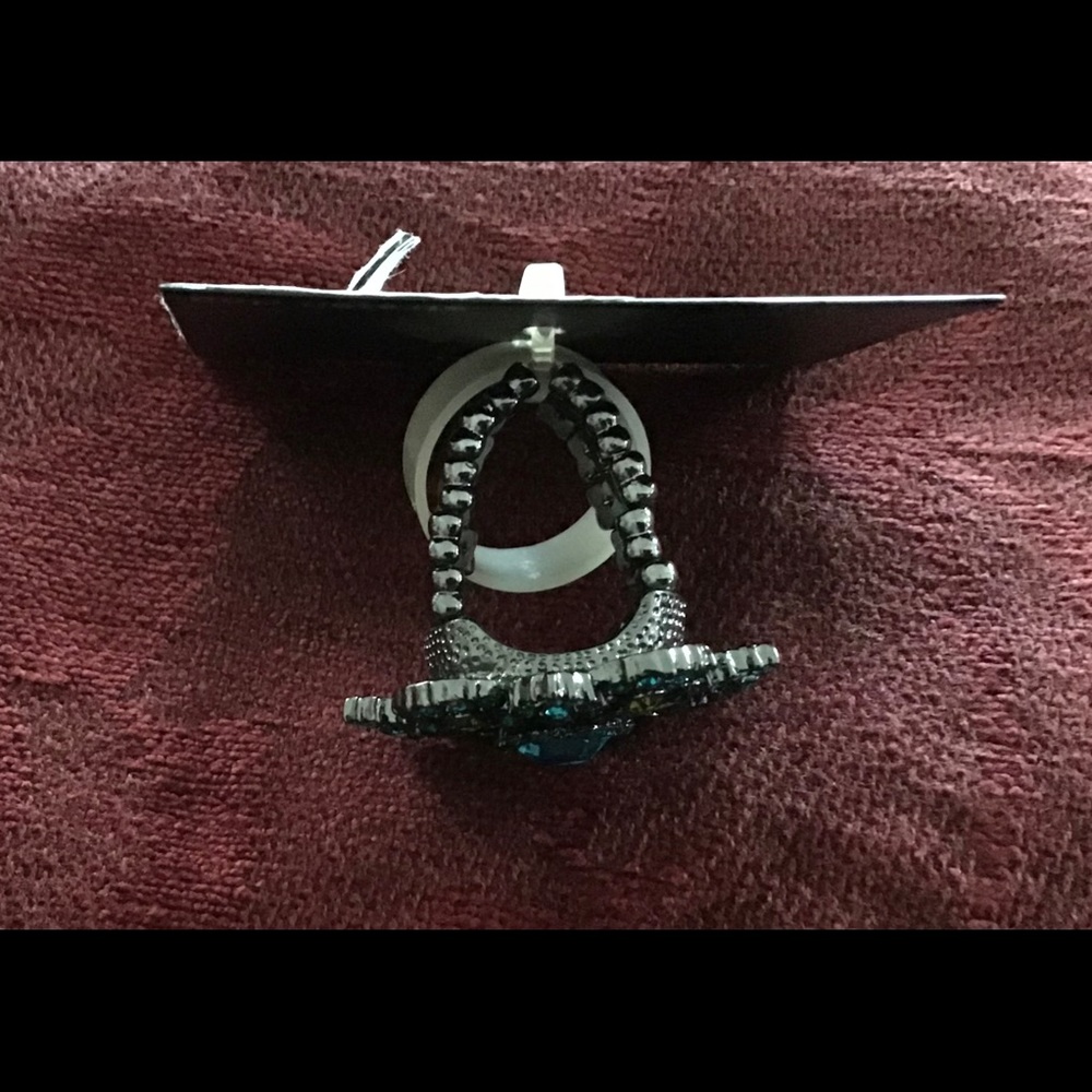 City Rox Blue Stone Stretch Ring - Picture 2 of 3